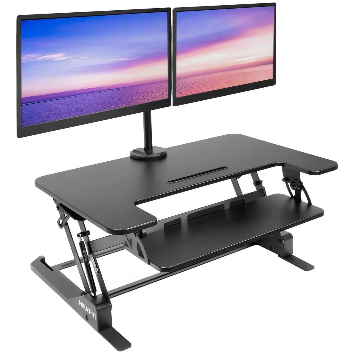 Mount-It Mount-It MI-7934 Standing Desk Converter with Dual Monitor Mount — product photo