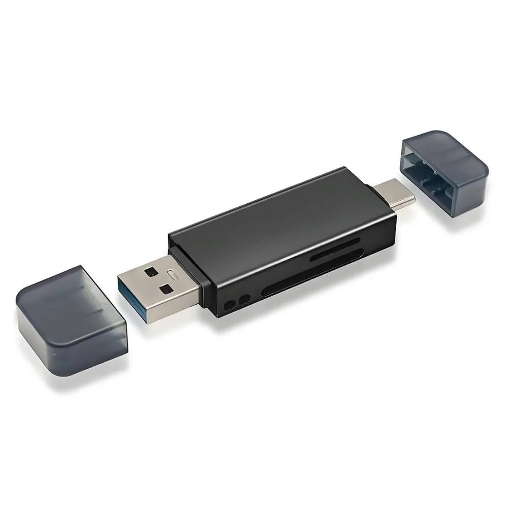 LORDWORLD LORDWORLD USB 3.0 Type-C &amp; USB-A 2-in-1 SD &amp; TF Card Reader — product photo