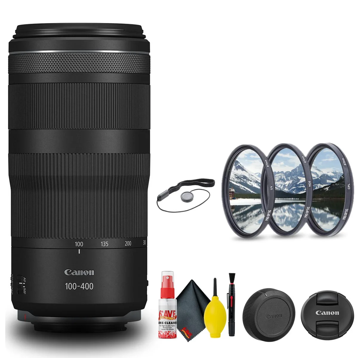 Canon Canon RF 100-400mm f/5.6-8 IS USM Lens Starter Bundle — product photo