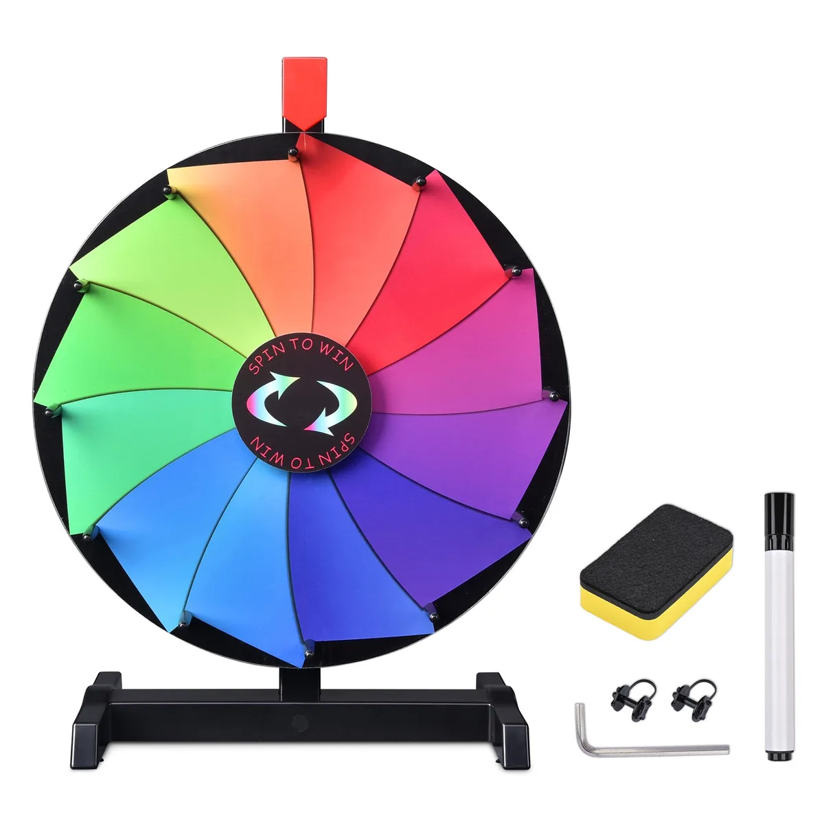 Yescom USA, Inc. Yescom USA, Inc. 35WSP005-1512-PL 15" Tabletop Prize Wheel 12 Slots — product photo