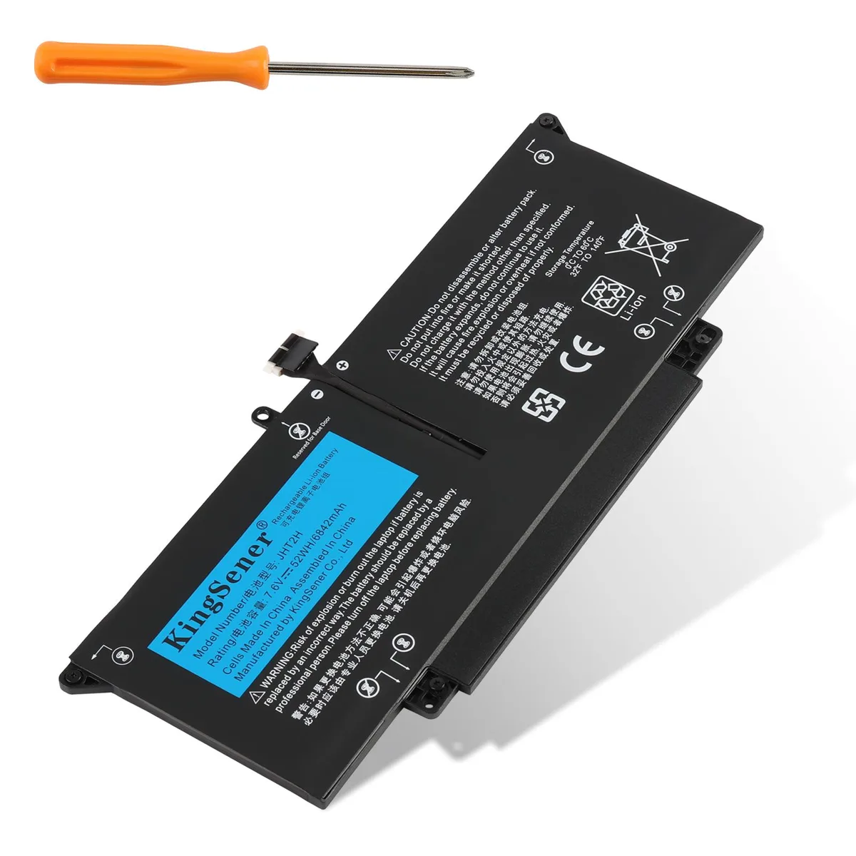 KingSener KingSener 35J09/JHT2H laptop battery 11.4V 39Wh for Dell Latitude 7310 7410 — product photo