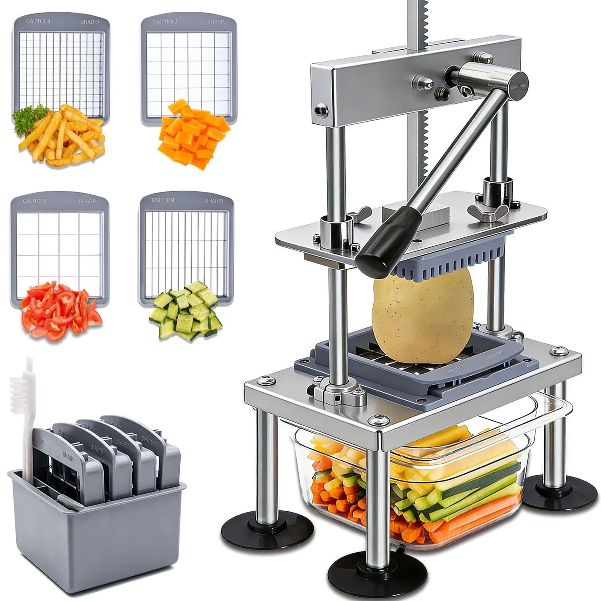 Goldtree STJ-G-002 food processor 10x lever 4 blades 4.5 lb — product photo