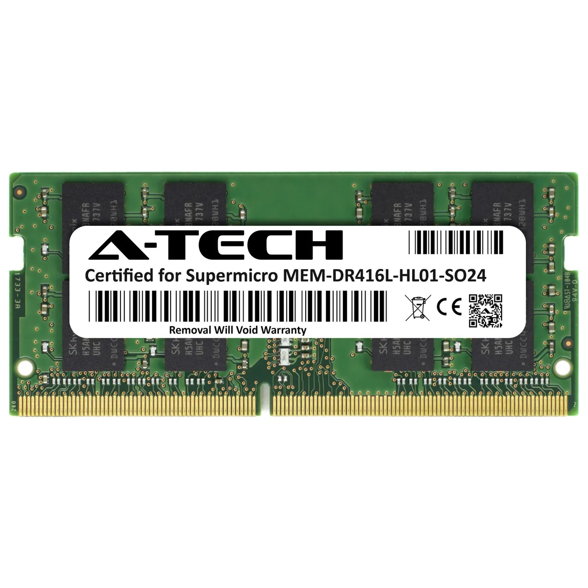 A-Tech A-Tech 16GB DDR4 2400MHz CL17 1.2V Non-ECC SODIMM 260-Pin Laptop RAM — product photo