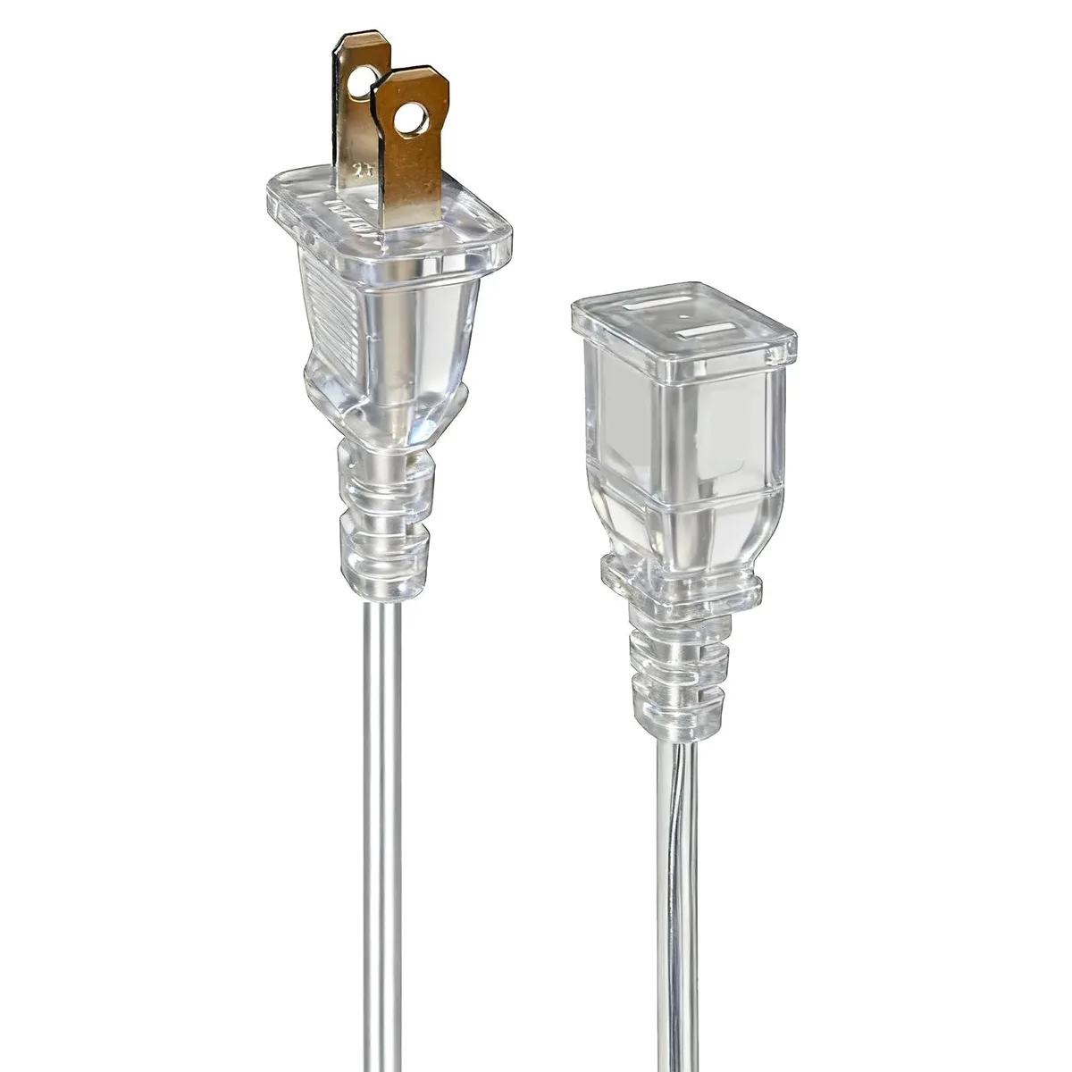  Jplenty 001 Clear Extension Cord Thin 6 Feet 5A 125V 625W — product photo
