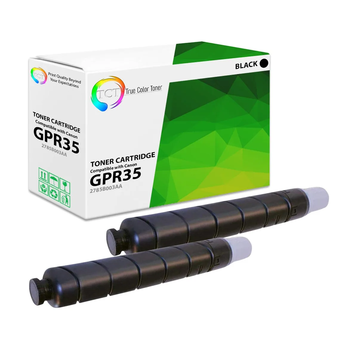 True Color Toner True Color Toner GPR35 2-Pack Black Toner Cartridges 14600 Pages — product photo