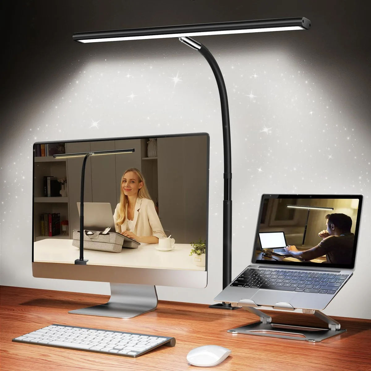  Airlonv HD-PL18DC1002 17" LED desk lamp clamp 10W 2700K-6500K — product photo