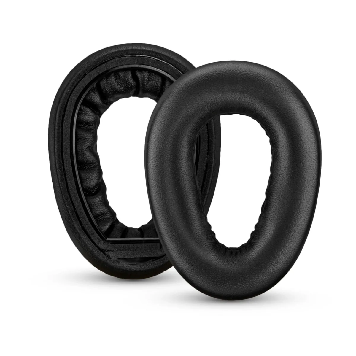 Brainwavz Brainwavz Sheepskin Leather Earpads for Sennheiser PXC 480 550 550-II MB 660 UC MC (Black) 2 in 1 accessory — product photo