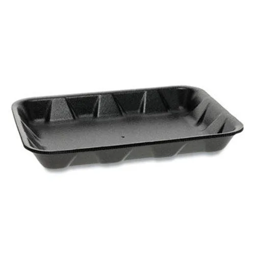 PACTIV CORPORATION PACTIV CORPORATION #4D1 1-Compartment Black Tray 500 Count — product photo