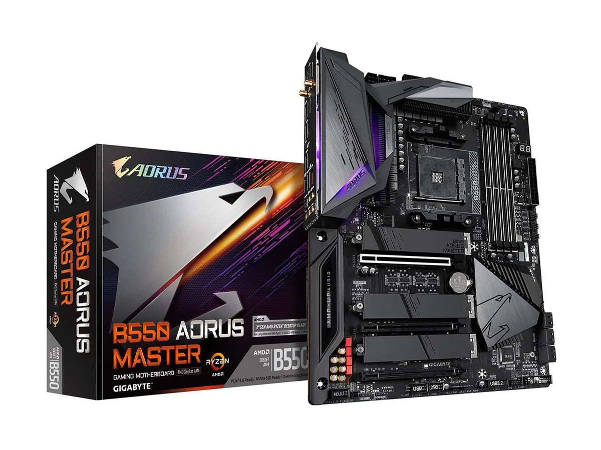 GIGABYTE GIGABYTE B550 AORUS MASTER AMD motherboard — product photo