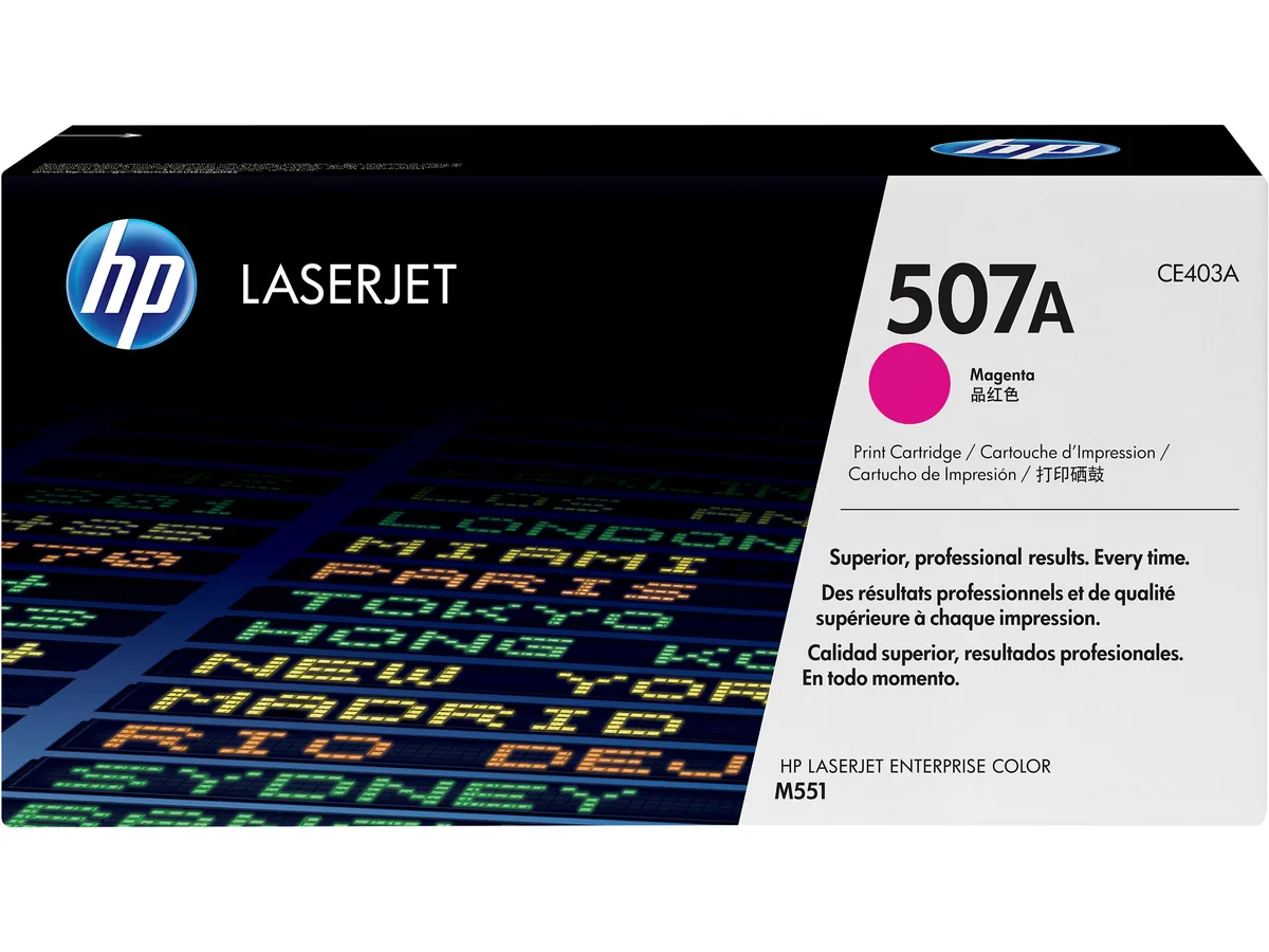 HP HP CE403A 507A Magenta Toner Cartridge 6000 Pages — product photo