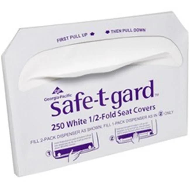 Georgia Pacific Georgia-Pacific 47046 Half-Fold Toilet Seat Covers 5000pk 14.5in x 17ft — product photo