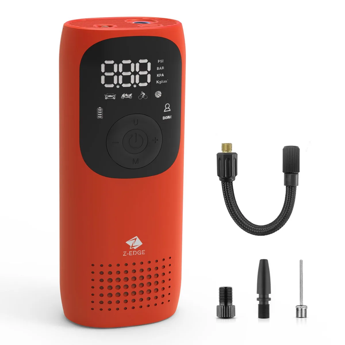 Z-EDGE Z-EDGE ZAI02 Tire Inflator 150PSI 2000mAh Red — product photo