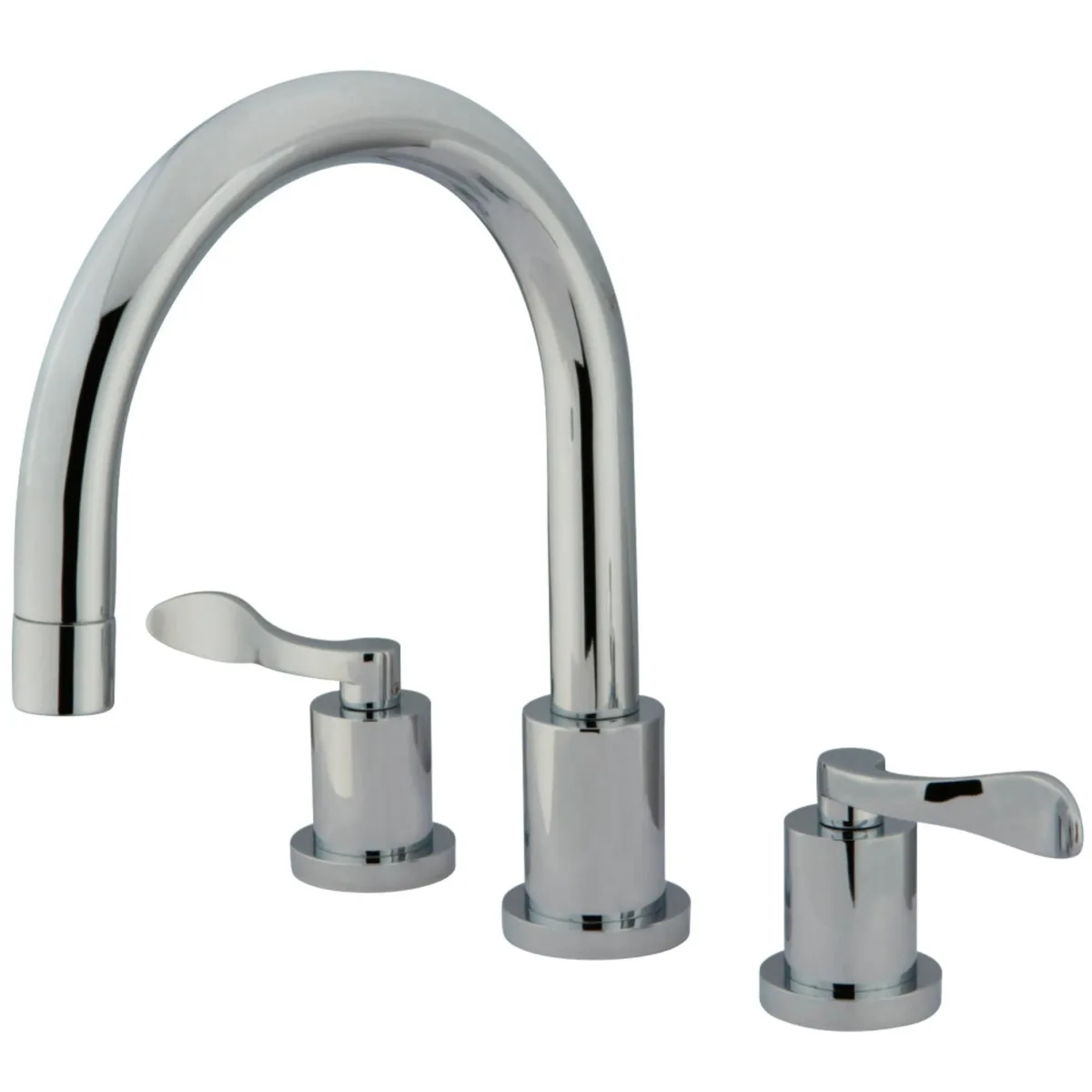 KINGSTON BRASS KINGSTON BRASS KS8321DFL Polished Chrome Roman Tub Filler — product photo