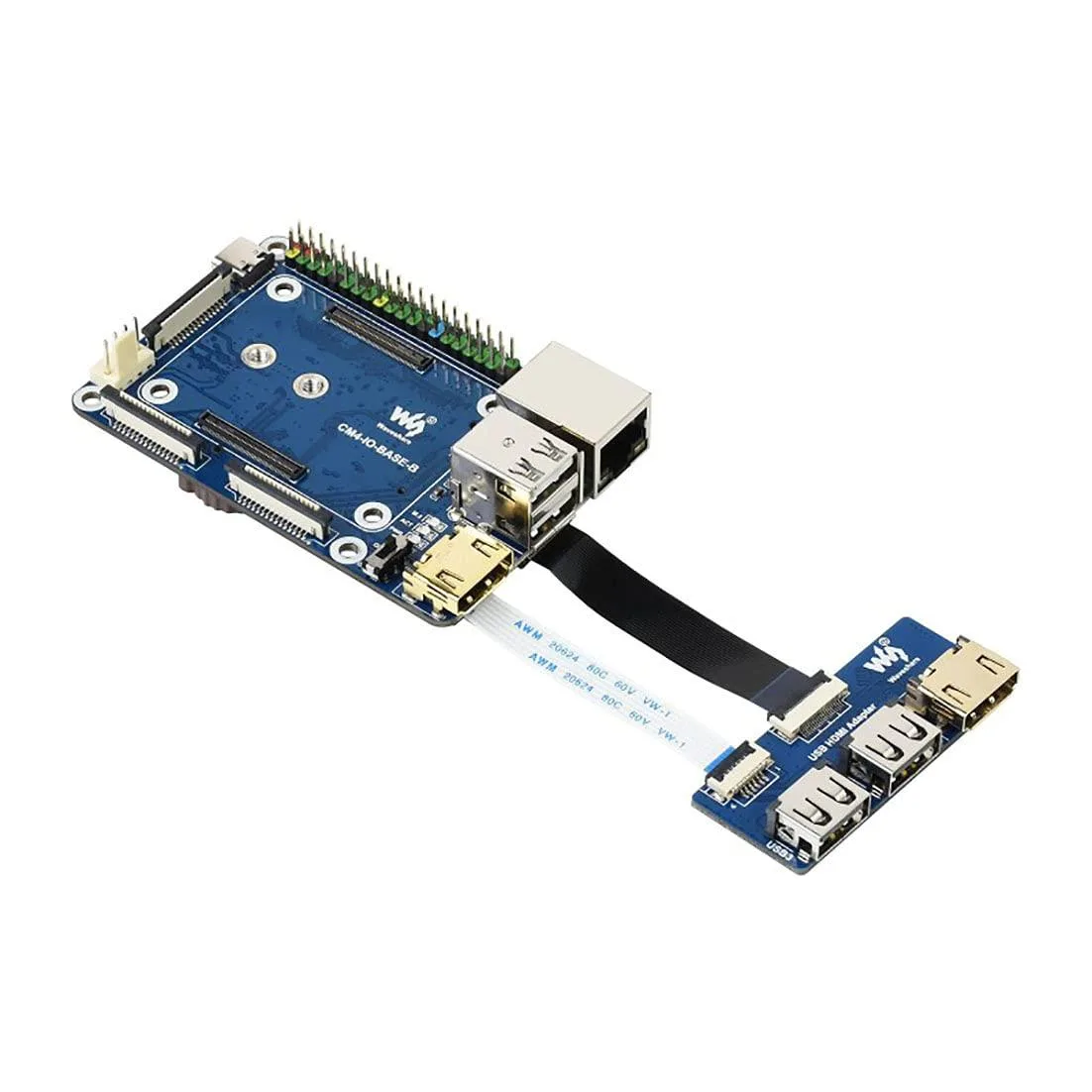 LORDWORLD LORDWORLD CM4-IO-BASE-B + USB HDMI Adapter development board — product photo