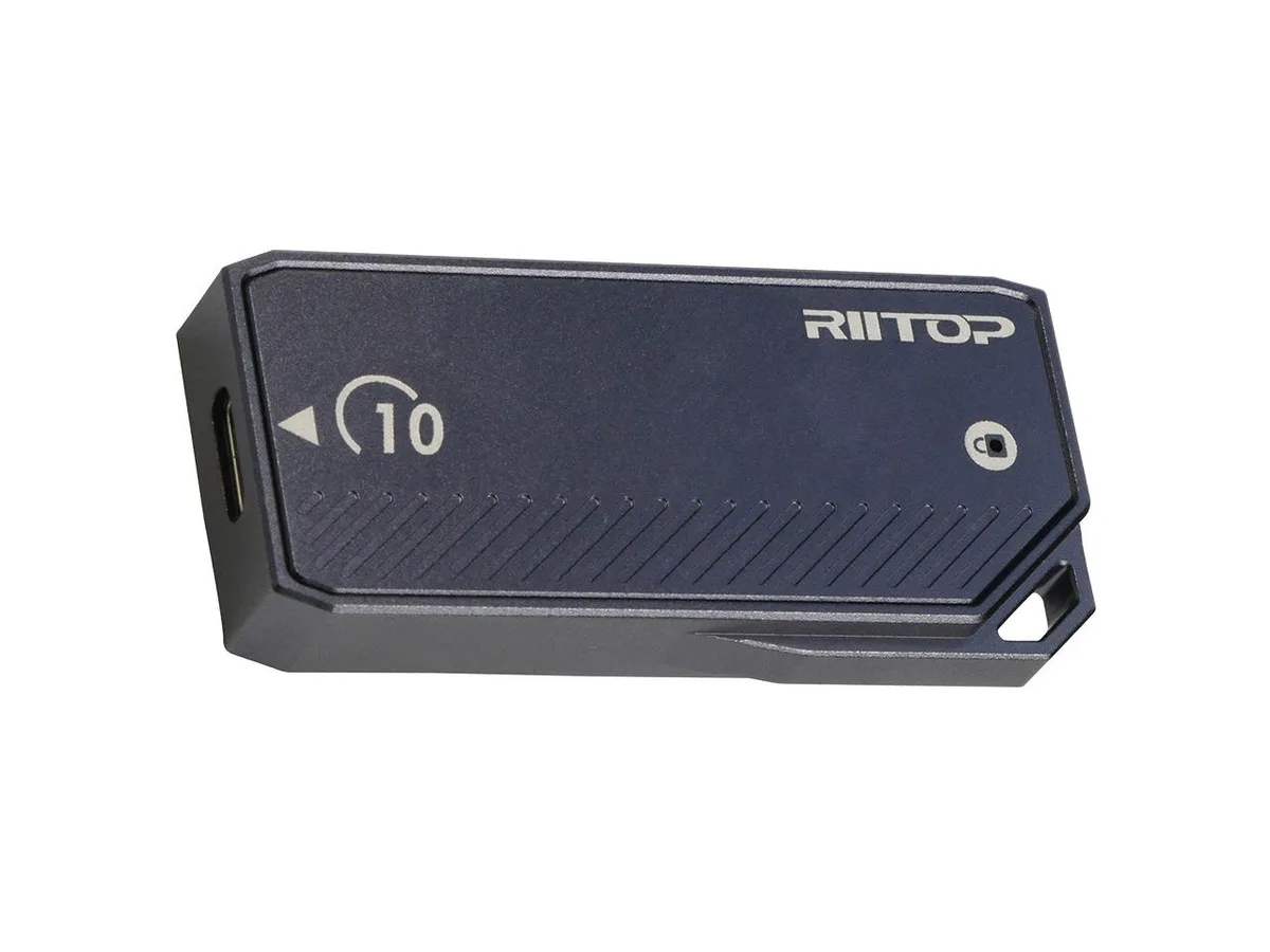 RIITOP RIITOP 2230 SSD Enclosure 10Gbps USB 3.2 Gen 2 Aluminum Gray drive enclosure — product photo