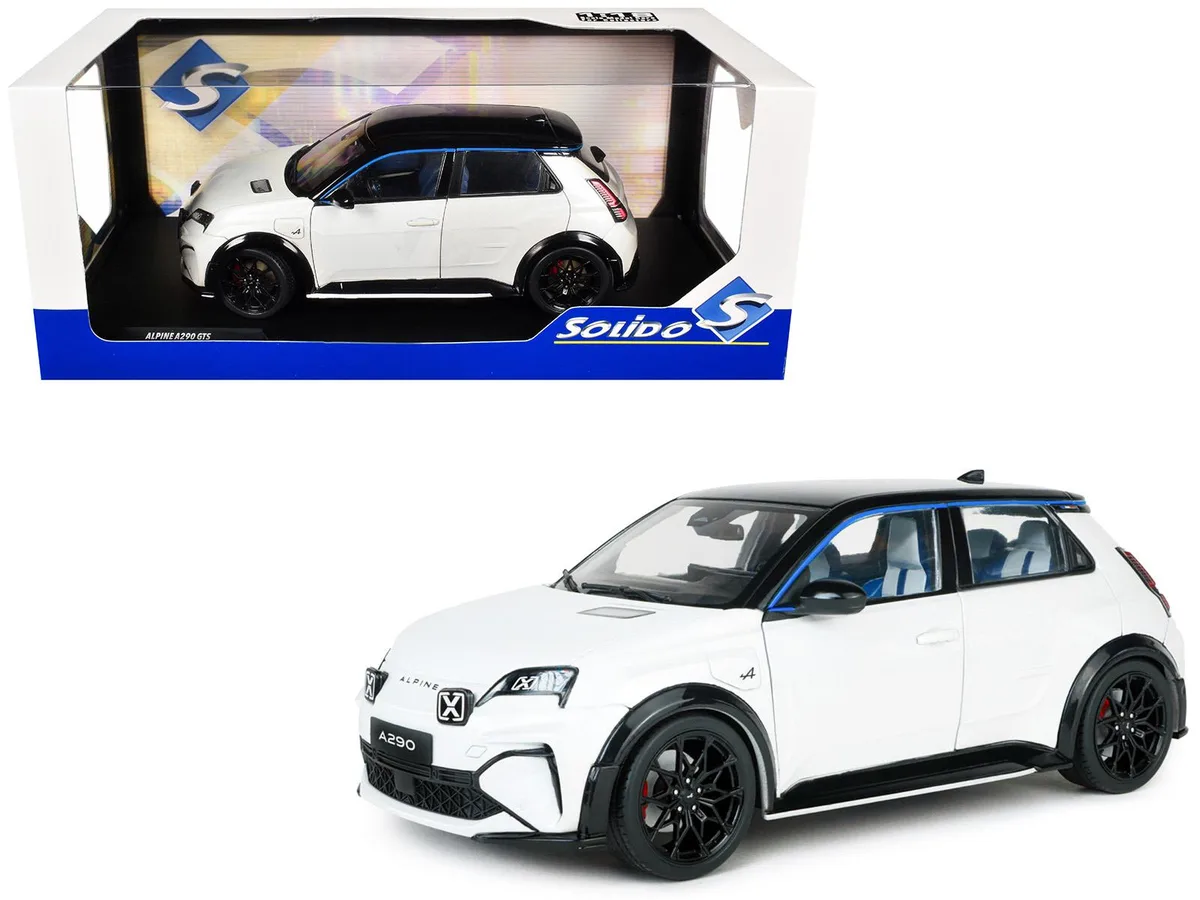Solido Solido 2024 Alpine A290 GTS White Metallic Black Top 1/18 Diecast — product photo