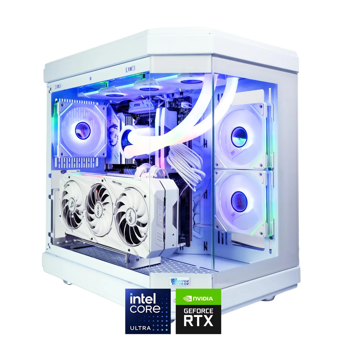 Hyper Cyber Hyper Cyber Ultra X Gaming PC Intel Core Ultra 9 285K RTX 5070 Ti 32GB DDR5 2TB NVMe — product photo
