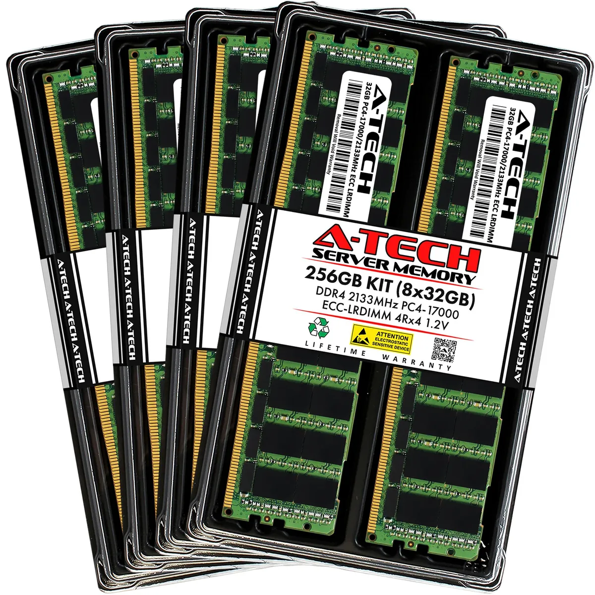 A-Tech A-Tech 256GB (8x32GB) DDR4 2133 ECC LRDIMM 4Rx4 memory upgrade — product photo