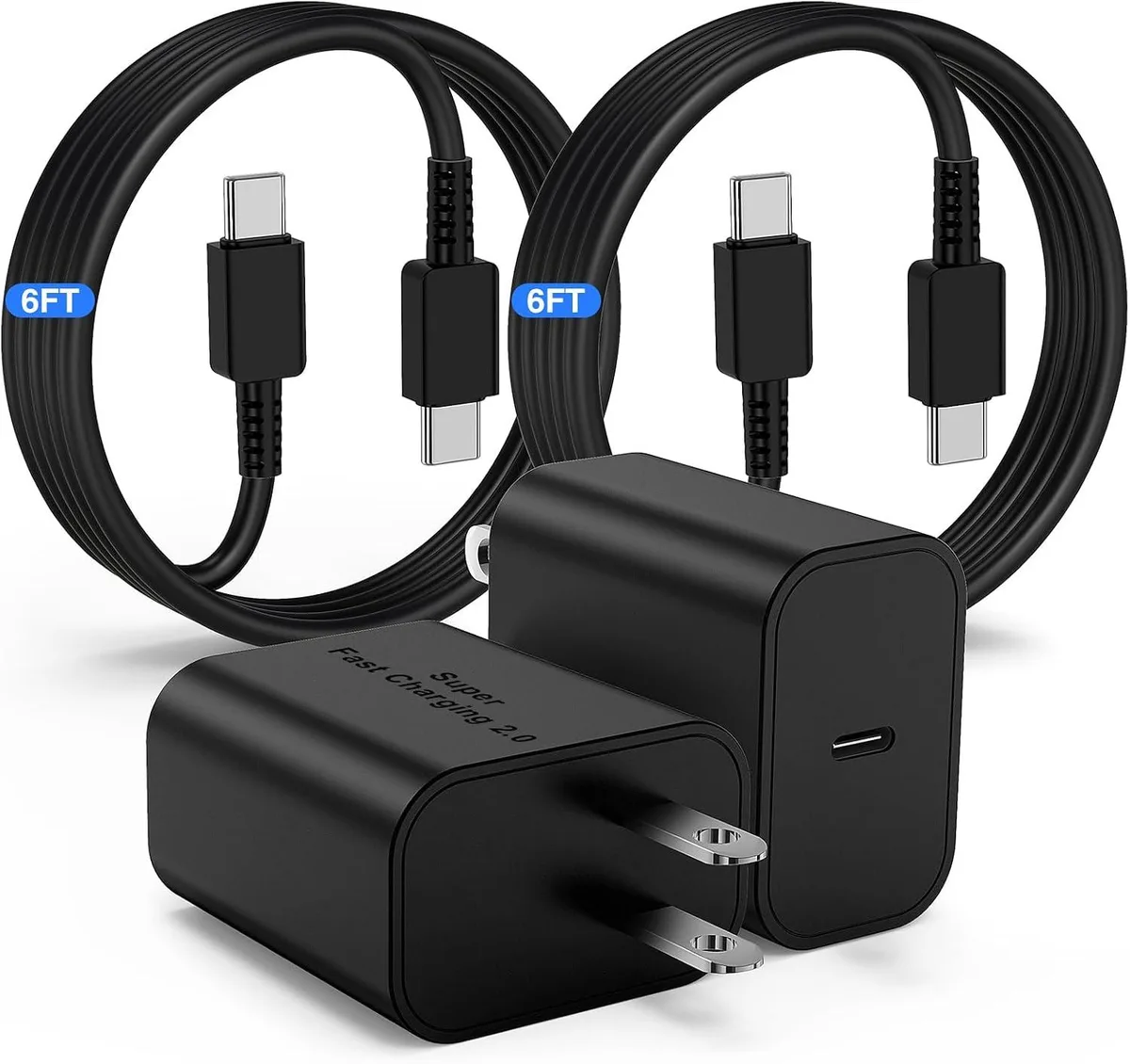 ONITOON ONITOON 45W USB-C Wall Charger 2-Pack with 6FT Cable — product photo
