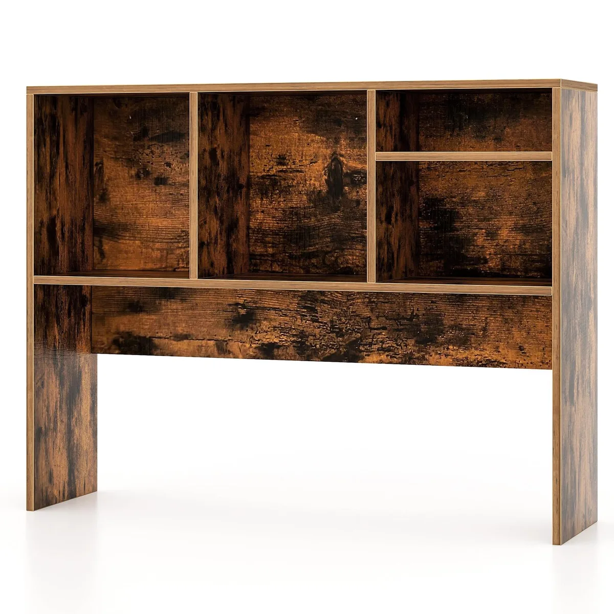 SlickBlue SlickBlue Desktop Bookcase 37" x 10" x 29" 4 Cubbies Coffee — product photo