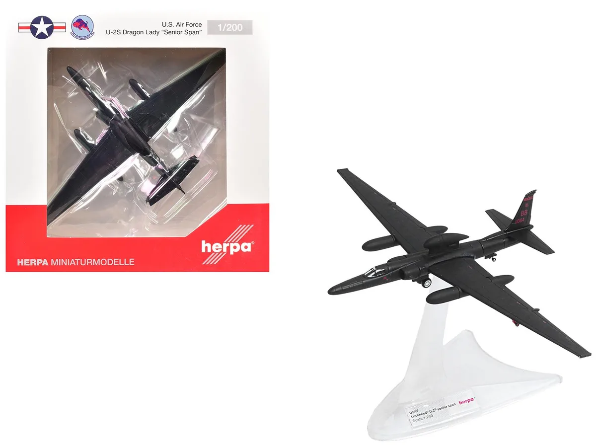 Herpa Herpa Lockheed U-2S Dragon Lady "Senior Span 99th Recon Squadron" 1/200 Diecast Model — product photo