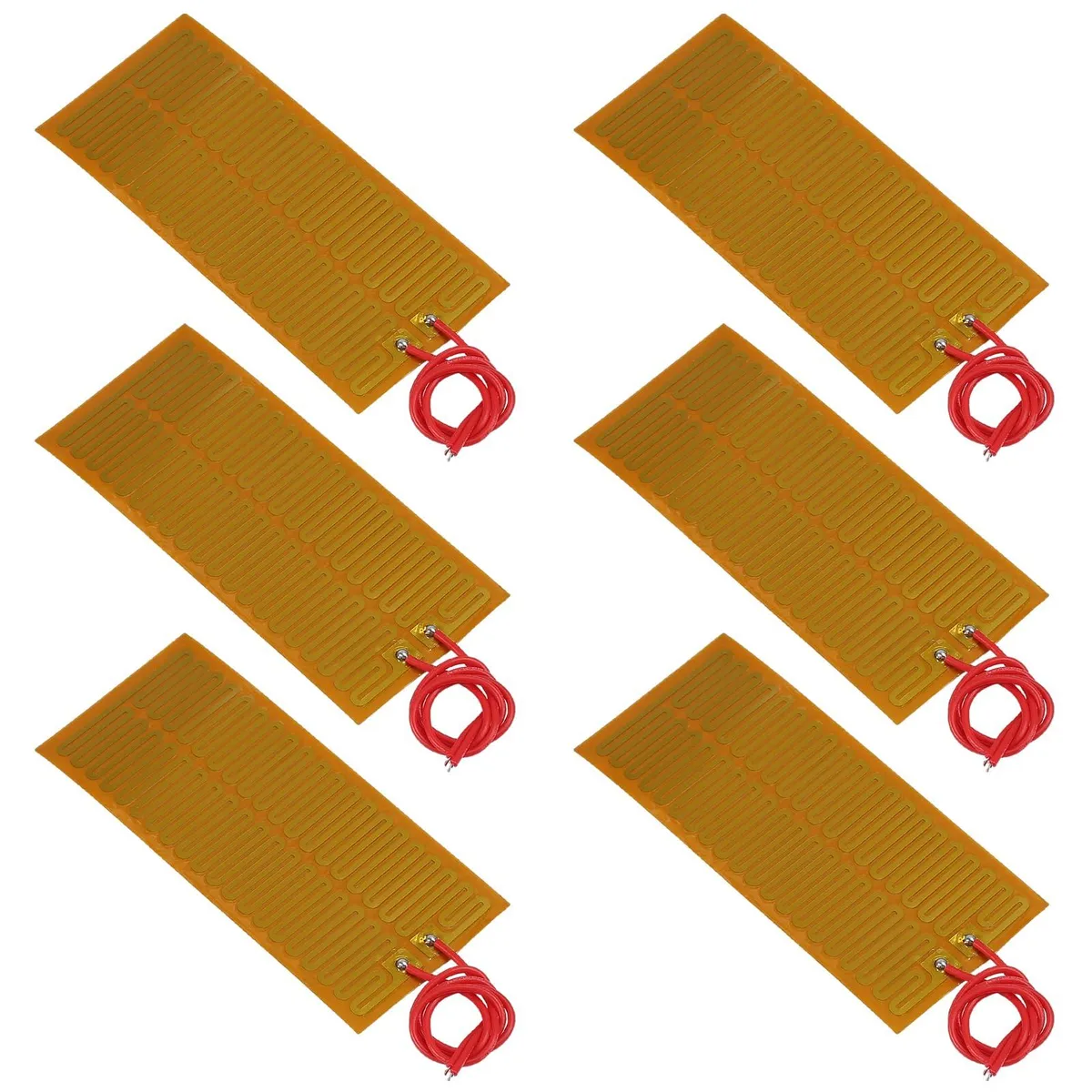 Coliao 6 pcs 45x100 mm 24 V 30 W Polyimide Heater Adhesive — product photo