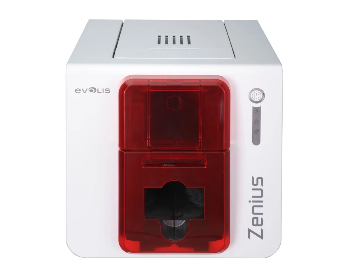 Evolis Evolis ZN1U-GP1 Go Pack Zenius card printer with 200-print ribbon and 100 cards — product photo