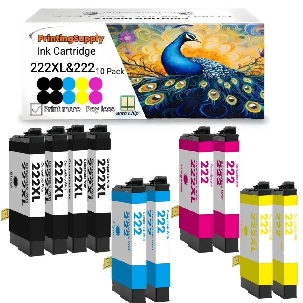 Aster Graphics Inc Aster Graphics Inc 222XL 4 Pack 222XL+2 C+2 M+2 Y ink cartridge — product photo