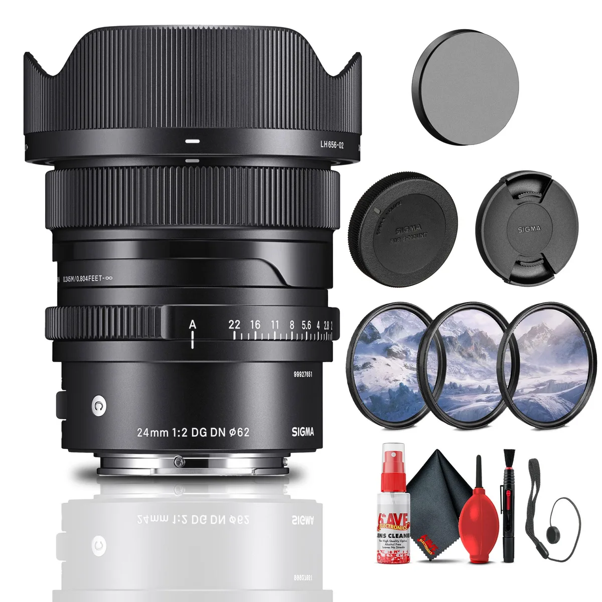 SIGMA SIGMA 24mm f/2 DG DN Contemporary Sony E Bundle — product photo