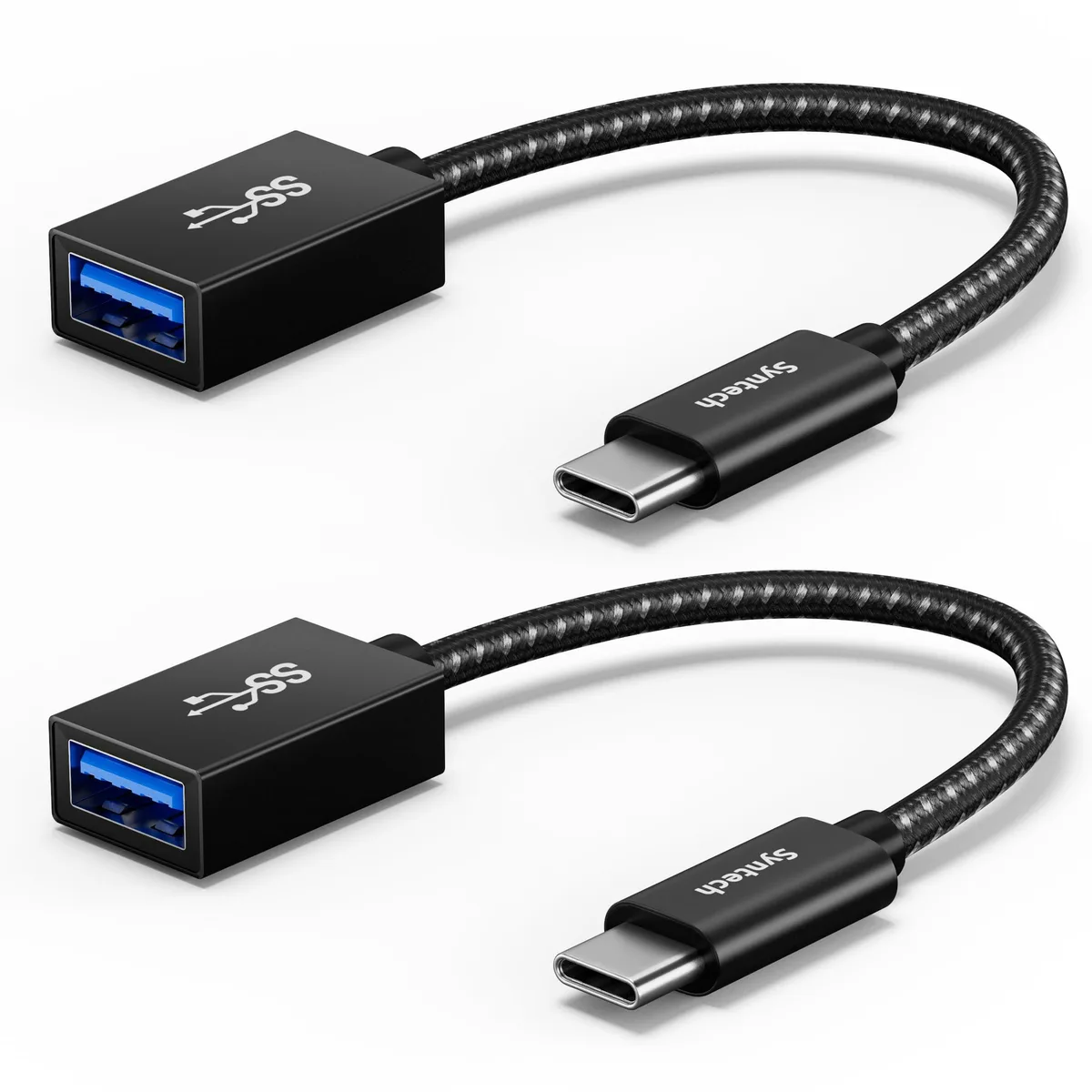  Syntech SYNM002 USB-C to USB-A 3.2 Adapter 10Gbps 2 Pack — product photo