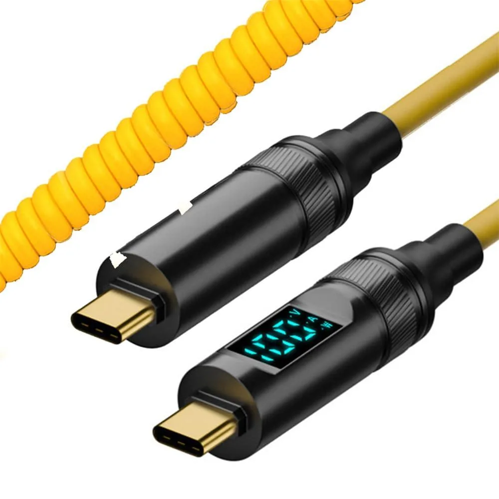 Fervit Fervit USB4 Coiled Cable 20Gbps 100W 8K LED 180cm — product photo