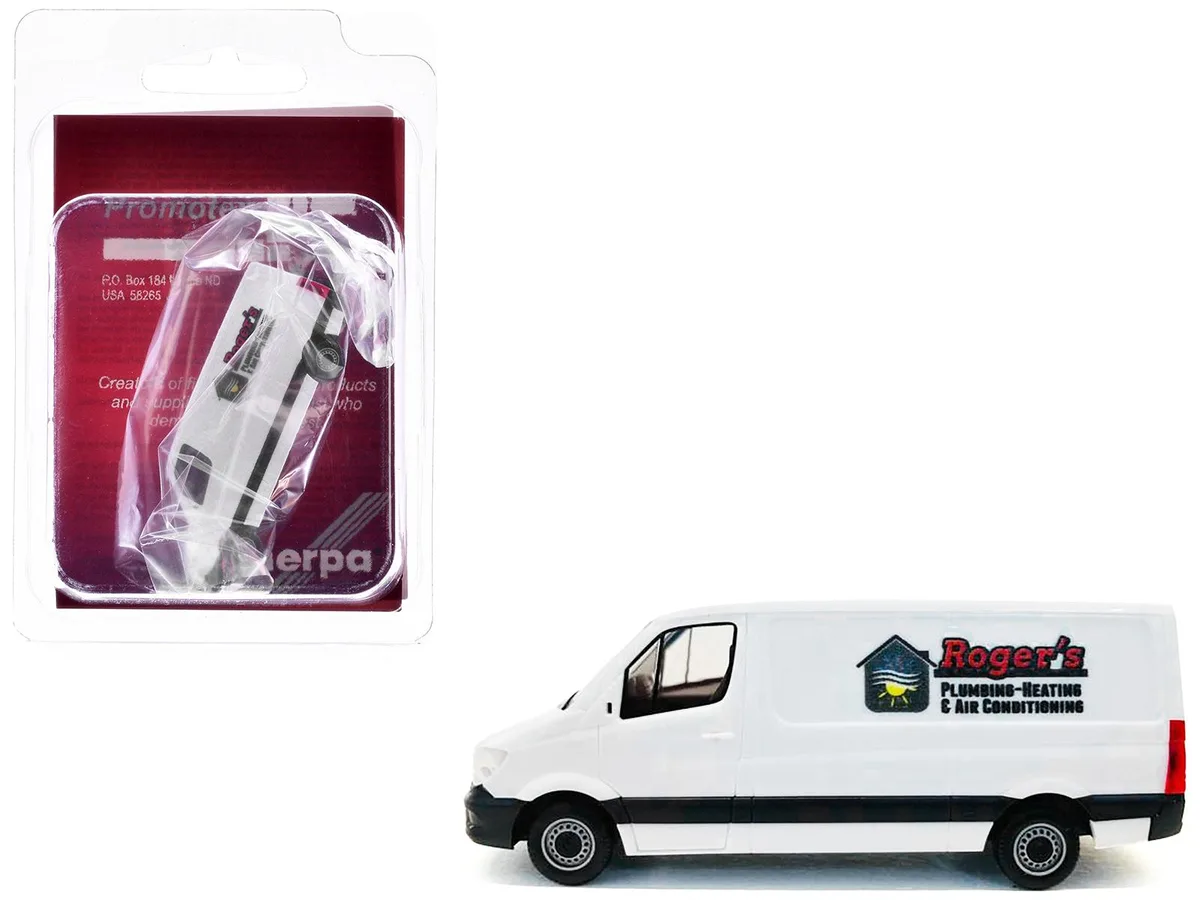 Promotex Promotex Mercedes-Benz Sprinter Van "Roger's Plumbing" 1/87 HO Scale Model Car — product photo