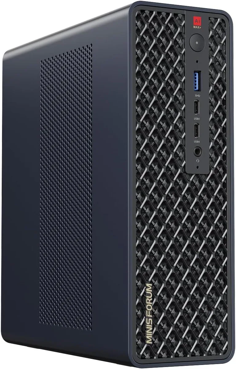 minisforum minisforum MS-S1 Max AMD Ryzen AI Max+ 395 64GB LPDDR5 2TB barebone mini PC — product photo