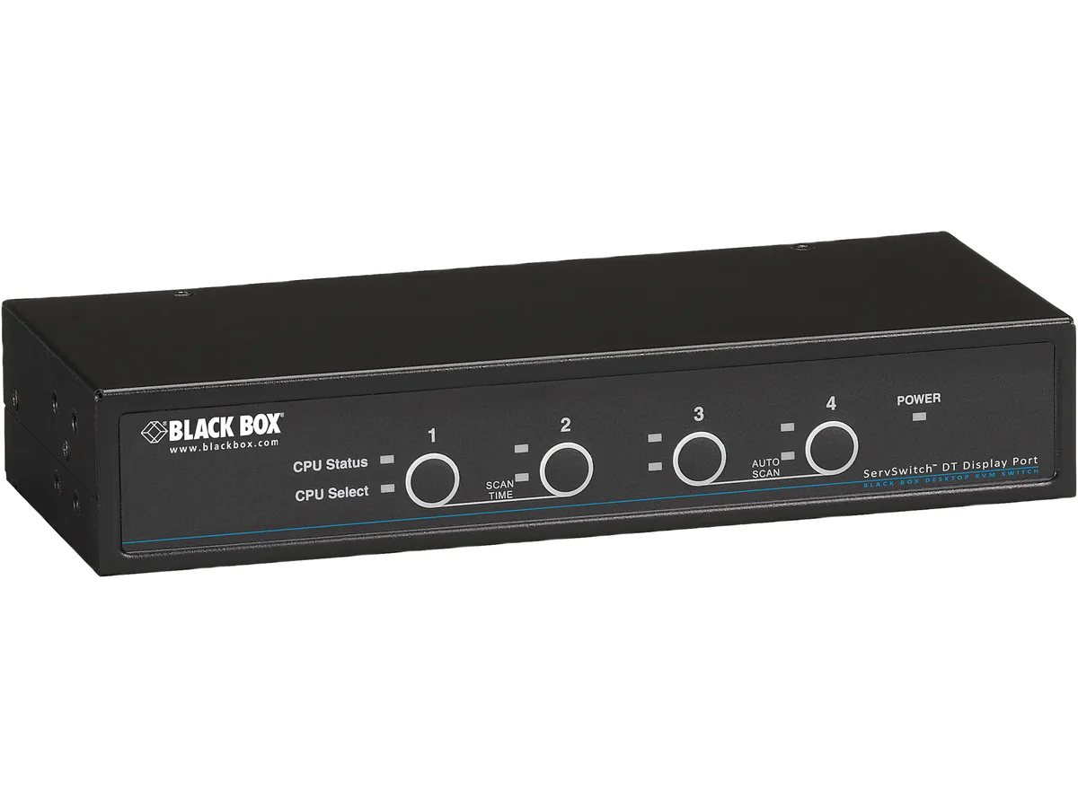 Black Box Corporation Black Box Corporation KV9704A DT Series 4-Port DisplayPort USB KVM Switch — product photo