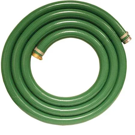 Apache Apache 98128055 3 x 20 ft Green PVC Water Suction Hose Assembly w/MxF — product photo