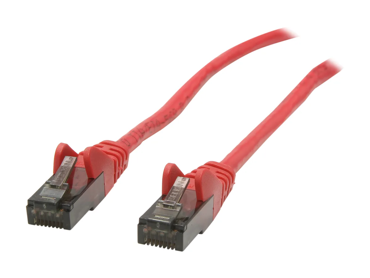 Belkin Belkin A3L980-20-RED-S 20 ft CAT6 network ethernet cable — product photo