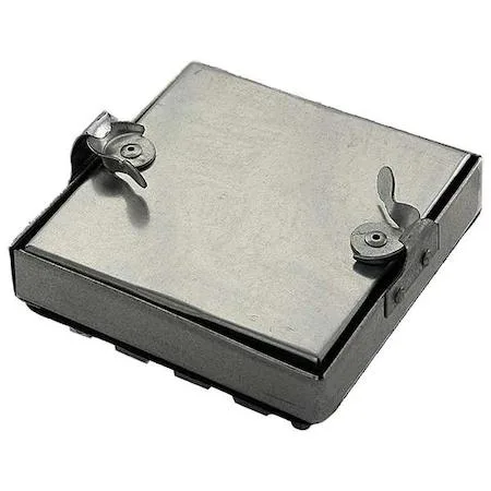 Square 20 by 20 inch access door with double cam latch and fiberglass insulation