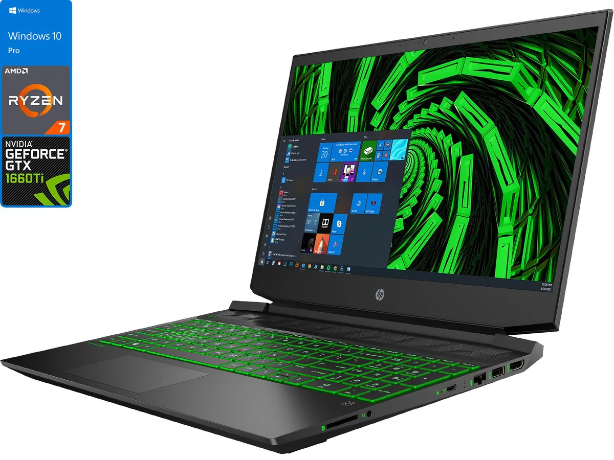 HP HP Pavilion 15 Gaming Laptop Ryzen 7 4800H 12GB 512GB GTX 1660 TI — product photo