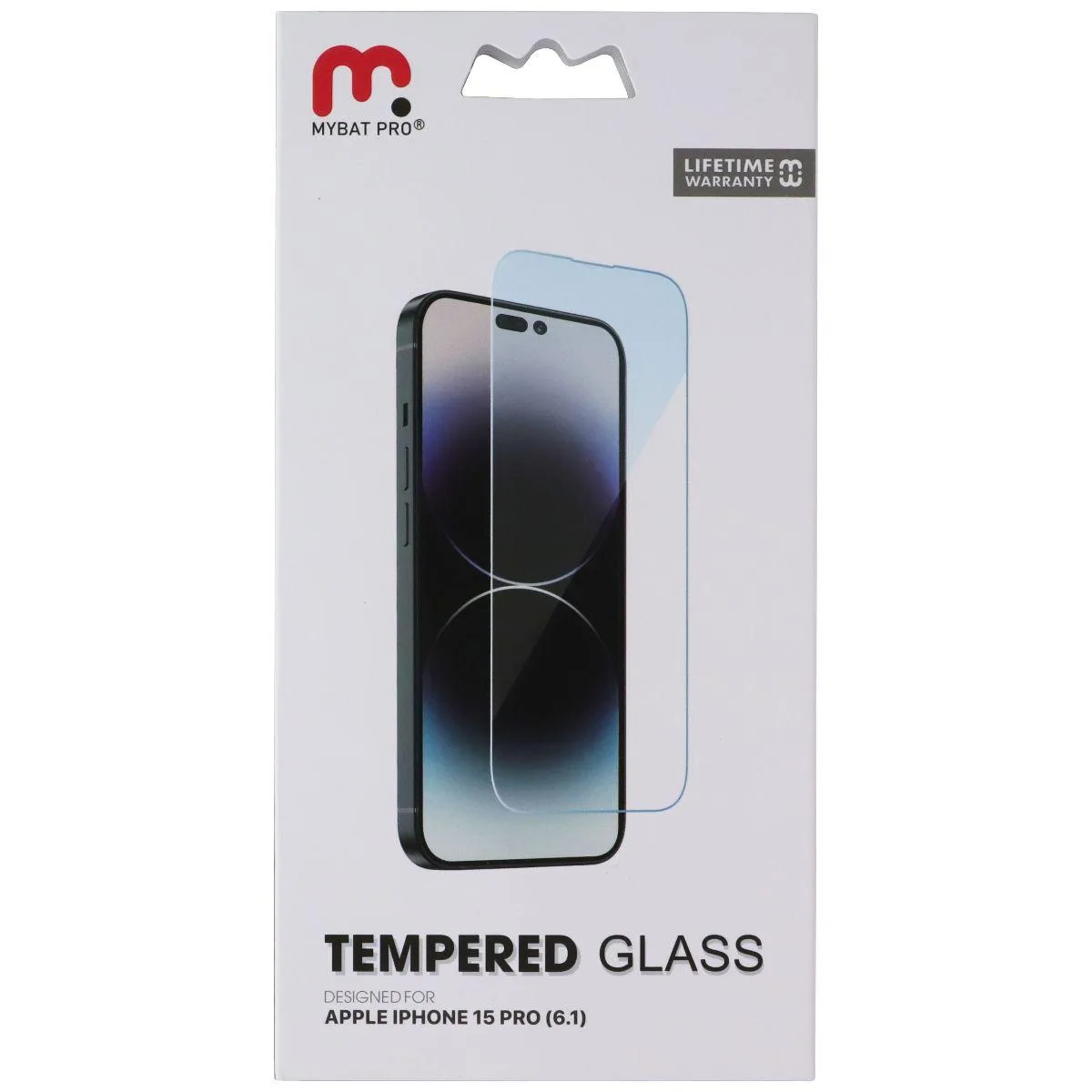 MYBAT PRO MYBAT PRO Tempered Glass Screen Protector for iPhone 15 Pro — product photo