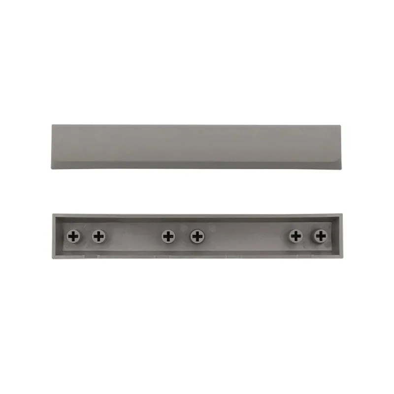 Single light grey PBT spacebar keycap, 6.25U XDA profile, matte textured finish