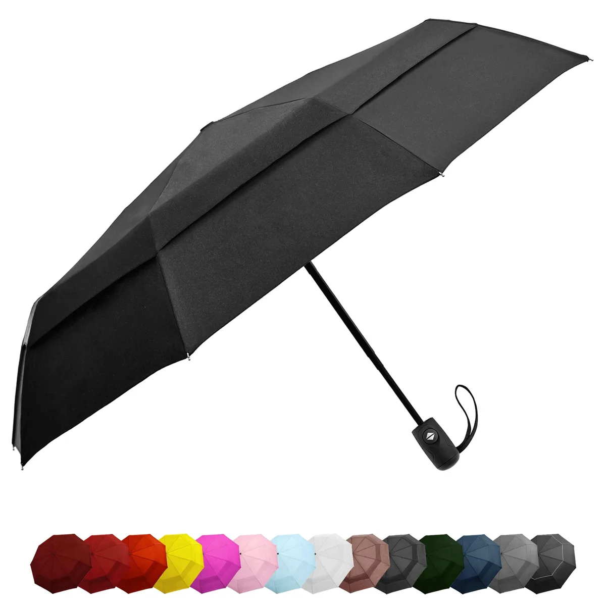  EEZ-Y EEZ-101DC 42 Inch Automatic Open Umbrella Black — product photo