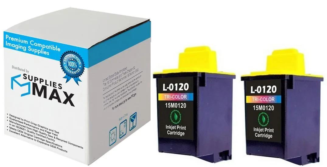 SuppliesMax SuppliesMax Lexmark 15M1375 Color Inkjet Cartridge 2 Pack 275 Pages — product photo