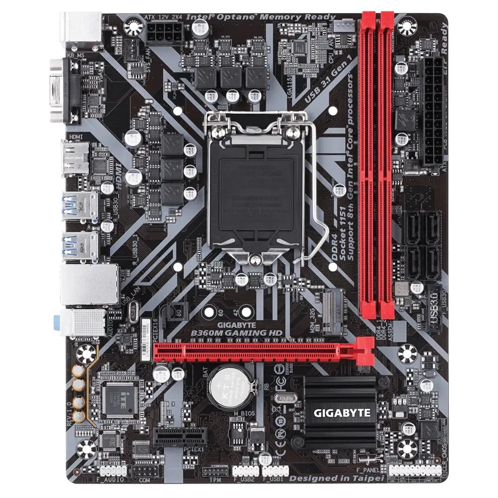 GIGABYTE GIGABYTE B360M GAMING HD Intel motherboard — product photo