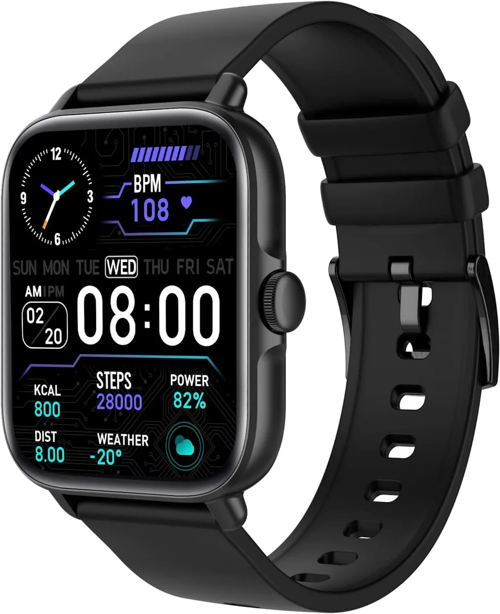 Corn Electronics Corn Electronics Smart Watch 1.69" Black Sport Band — product photo