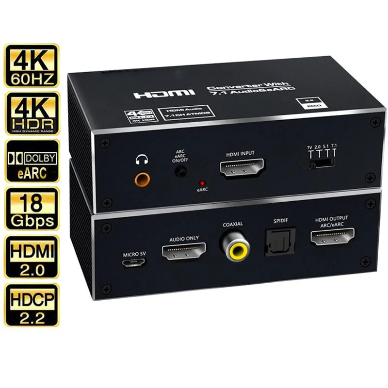 Jansicotek Jansicotek OZV8E 4K 60Hz HDMI eARC Audio Extractor Splitter — product photo