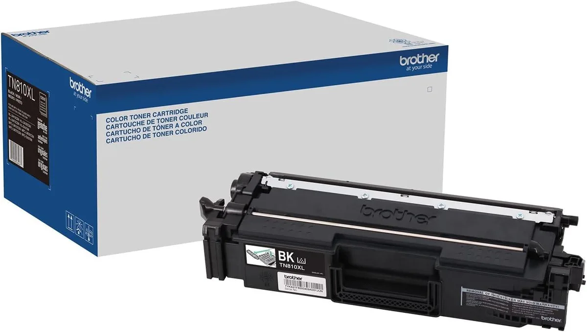 Brother Brother Genuine High Yield Toner Cartridge TN810XLBK Replacement Black Toner 12000 Pages — product photo