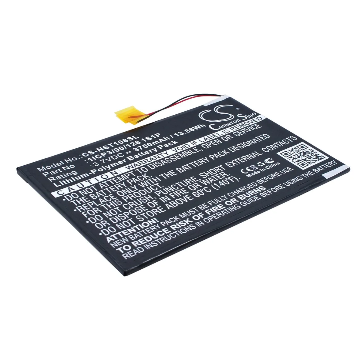 Cameron &amp; Co Cameron &amp; Co DS-CS-NST108SL 3750mAh Li-Polymer Battery Black — product photo