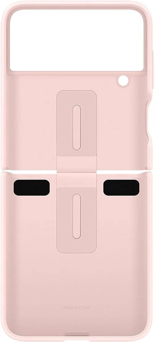 SAMSUNG SAMSUNG Galaxy Z Flip 4 Silicone Cover with Ring Pink — product photo