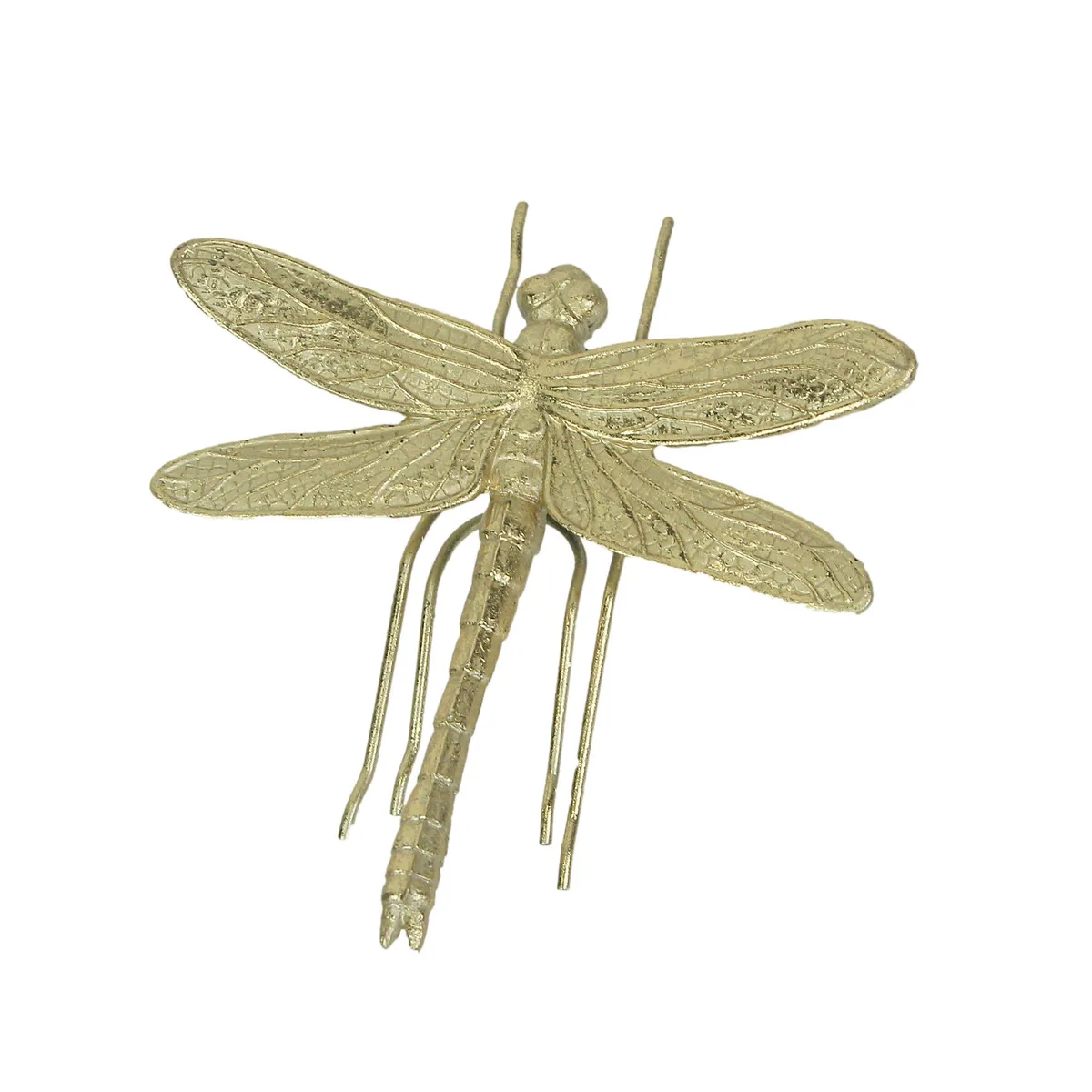 Contrast Inc. Contrast Inc. Dragonfly Wall Sculpture 7 Inch Gold Resin Hanging Decor — product photo