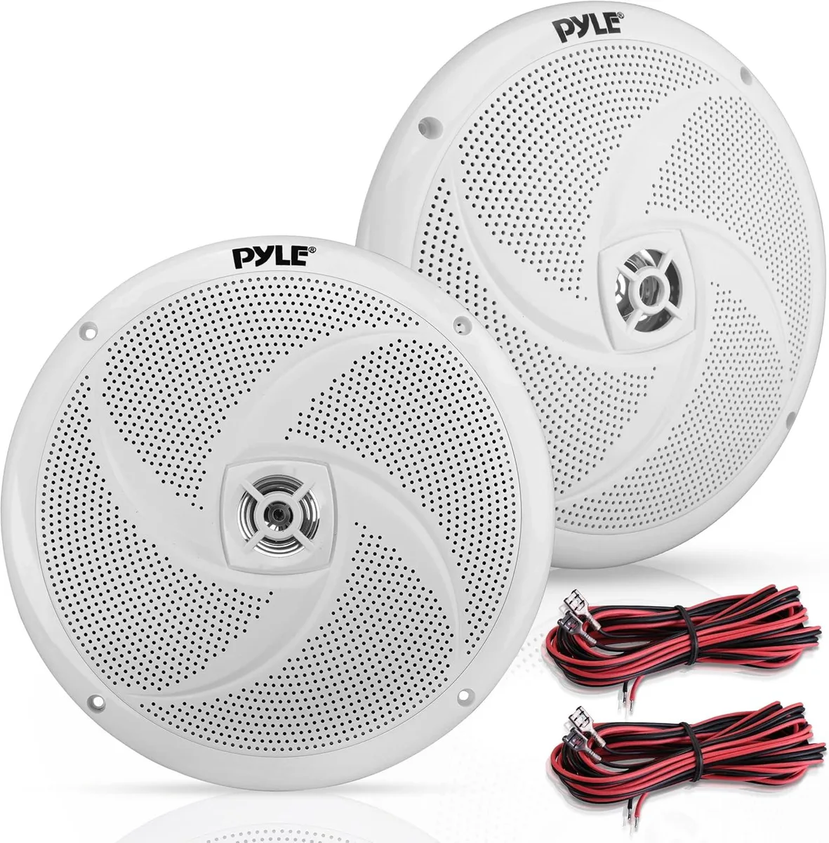 Pyle Pyle PLMRS8W 8" Waterproof Marine Car Speakers 320W White — product photo